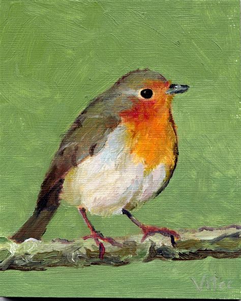 Bird 150 Robin Birds Painting Painting Bird Art