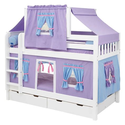 Girl Bunk Bed Tent Ceiling Design Ideas