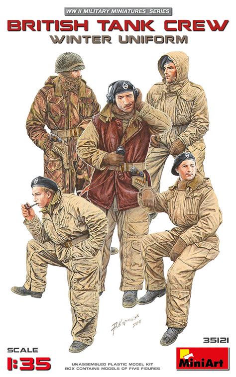 Buy Miniart 135 Scale British Tank Crew Winter Uniform Building Kit