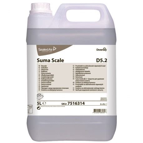 The coffee machine descaler cleaner are highly efficient in cleaning and gentle to the skin. Diversey Suma Scale D5.2 Descaler 5 Litres