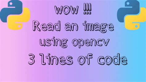 Let39s Learn Opencv Python Read Display Save An Image