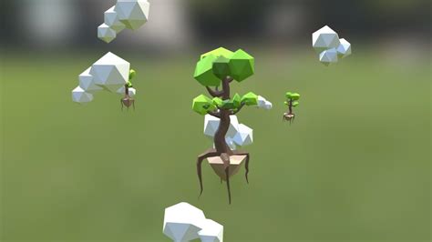 Floating Trees 3d Model By Glitchperience B8aea0c Sketchfab