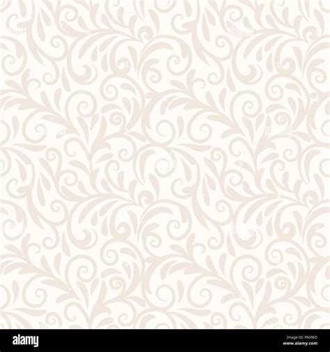 Seamless Background Baroque Style Beige Vintage Pattern Stock Vector