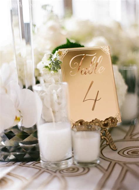 Unique Wedding Table Numbers | Elegant Wedding Directory