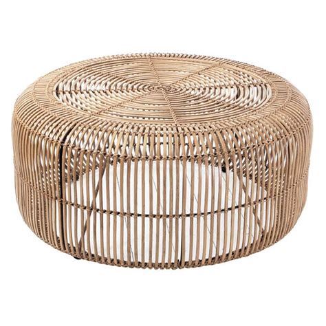 The spaghetti size wicker we weave over our wicker table frames is also thicker and skillfully woven. Rattan Round Coffee Table In Natural Finish - Hk Living ...