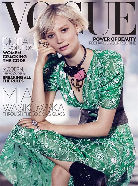 Mia Wasikowska Admits Shes A Homebody On Cover Of Vogue Australia