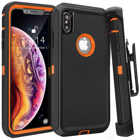Apple Iphone Xr Heavy Duty Defender Armor Hybrid Case Cover With Clip