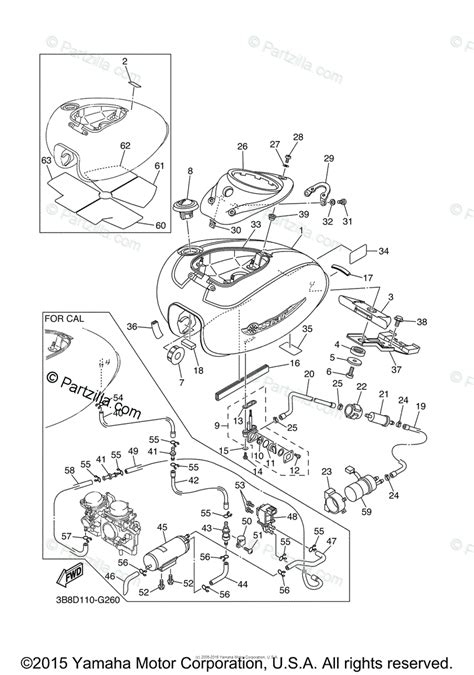 Our motorcycle dash and gauges ship for free with orders over $79. Yamaha Motorcycle 2008 OEM Parts Diagram for Fuel Tank | Partzilla.com
