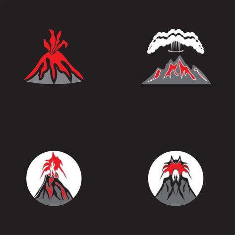 Volcano Eruption Logo Vector Illustration 4746319 Vector Art At Vecteezy