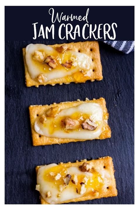 Try adding some broccoli or asparagus. These Jam Crackers are topped with Asiago fresco cheese ...
