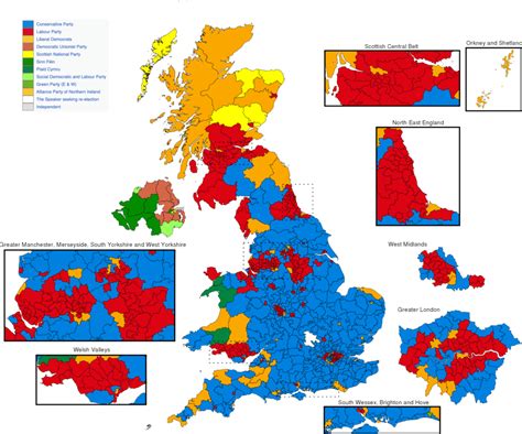 2010 Uk Election Map The First Post War Coalition Uk
