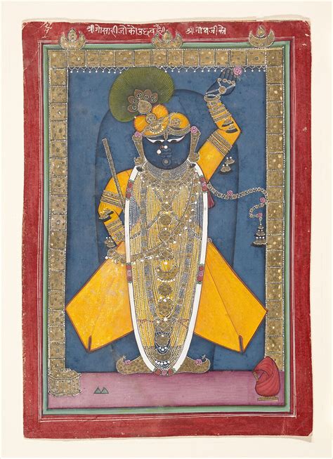 Krishna In The Form Of Shri Nathji India Rajasthan Mewar Nathdwara