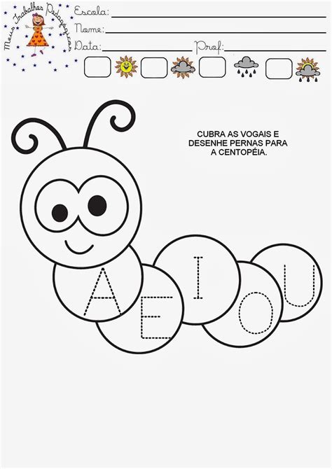 Atividades Centopéia Educação Infantil