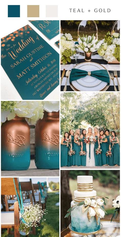 Teal And Gold Wedding Fall Wedding Colors With Blue And Teal Color