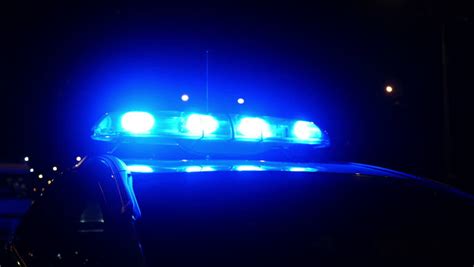 Police Car Lights At Night Stock Footage Video 3856916 ... Find the perfect blue police lights stock photos and editorial news pictures from getty images.