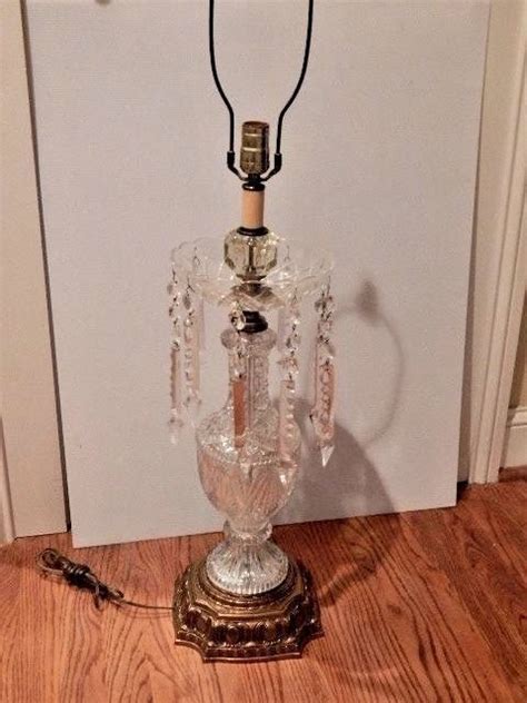 We believe in helping you find the product that is right for you. Vintage Leviton Crystal Table Lamp Etched Prisms Brass ...