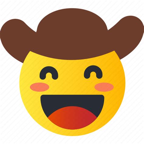 Avatar Cowboy Emoji Emoticons Emotion Face Smiley Icon Download