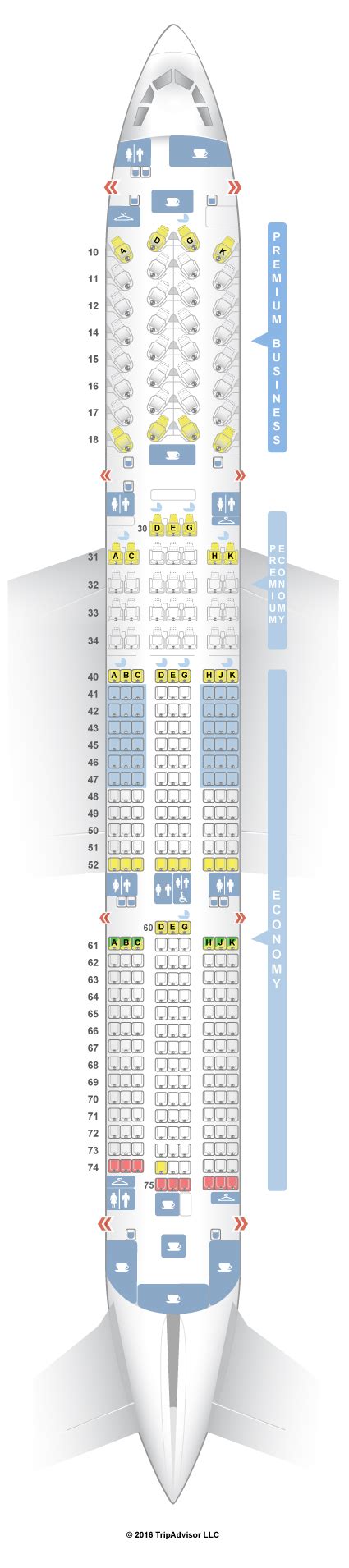Seatguru Seat Map Finnair Airbus A350 900 350 Seating Charts Airbus