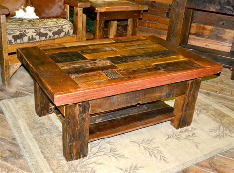 Collage Barnwood Coffee Table Rustic Furniture Mall By Timber Creek