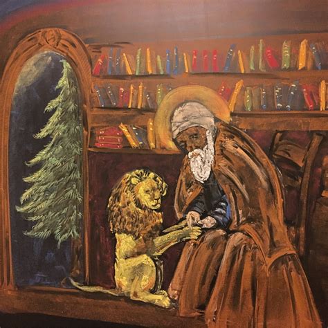 Waldorf Chalk Drawings- St. Jerome and the Lion | Chalkboard drawings
