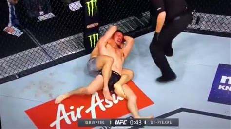 Georges St Pierre Chokes Out Michael Bisping YouTube