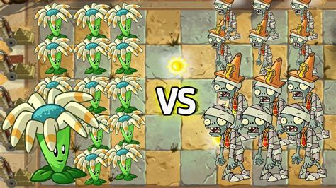Pvz 2 Bloomerang Plants Vs Conehead Mummy Zombies Clean All Anh