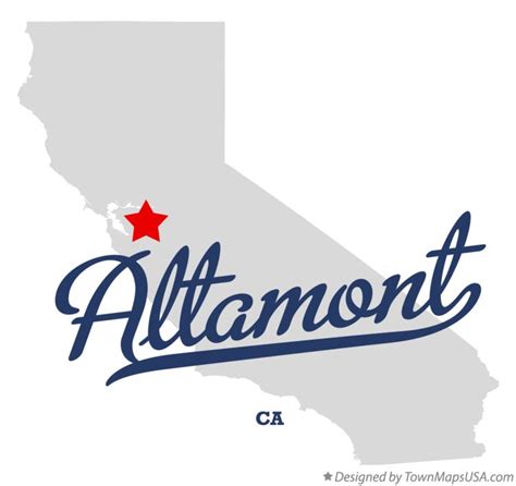 Map Of Altamont Ca California