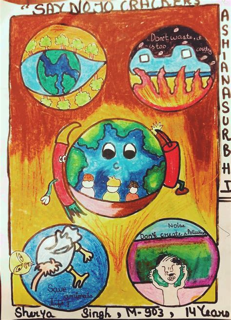 20 Inspirasi Save Environment Poster Drawing For Kids