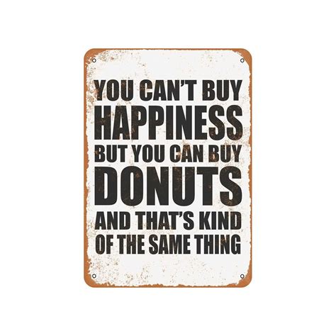 You Cant Buy Happiness But You Can Buy Donuts Vintage Etsy