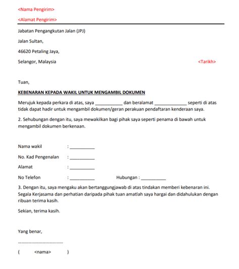 Contoh Surat Authorised Surat Wakil Majikan Contoh Su Vrogue Co