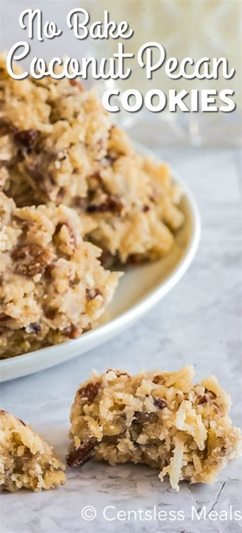 Coconut Pecan Cookies Are A Chewy Homemade Sweet Treat That Is Perfect