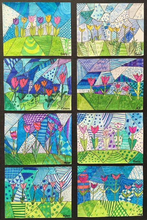 Spring Art Gallery Childrens Art Grade Onederful