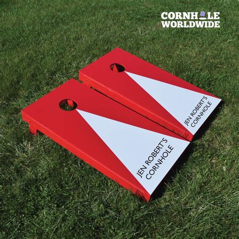Personalized Triangle Cornhole Game Cornhole Worldwide Corn Hole