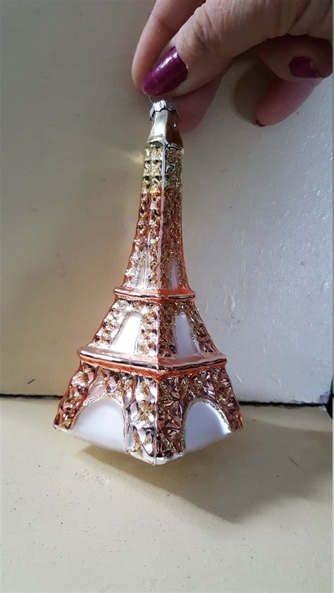 Blown Glass Poodle At Eiffel Tower Paris Christmas Tree Etsy