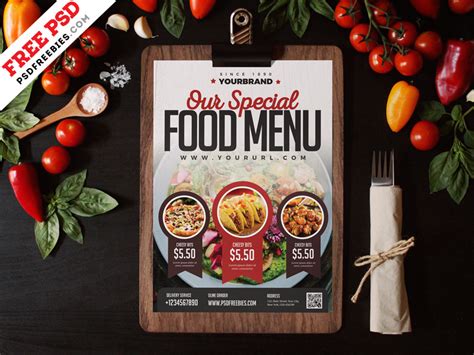 On the normal position of application menus, you will see a menu based on the above template. Restaurant Food Menu Card Design PSD | PSDFreebies.com
