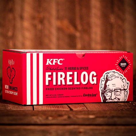 2021 Kfc 11 Herbs And Spices Firelog By Enviro Log Affordable Shipping