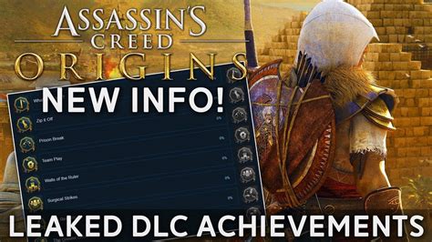 Assassin S Creed Origins Dlc Achievements List Leaked Possible