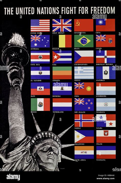 Pro United Nations Poster Ca World War Ii Stock Photo Alamy