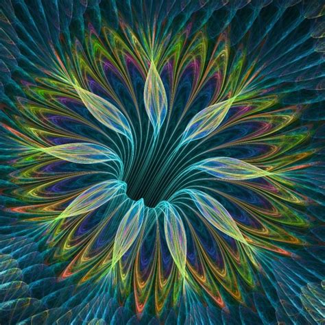 Luminescent Flower By Deirdrereynolds Fractal Images Fractal Art