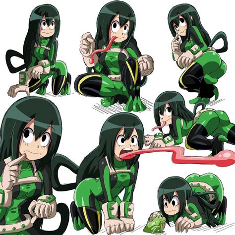 The Several Poses Of Tsu My Hero Academia Know Your Meme