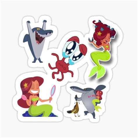 Zigo And Sharko Pack Stickers Sticker For Sale By Mariamimi Redbubble