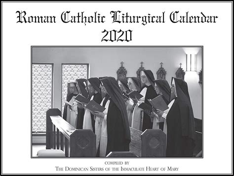 Liturgical Calendar 2020 Roman Catholic Office Products