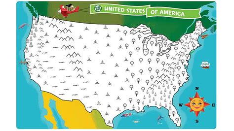 United States Map Coloring Page Free Kids Coloring Pages
