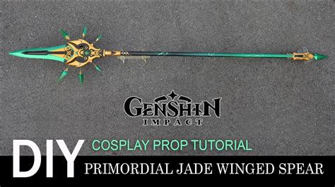 Primordial Jade Winged Spear Genshin Impact 3d Printed Kit Craibas