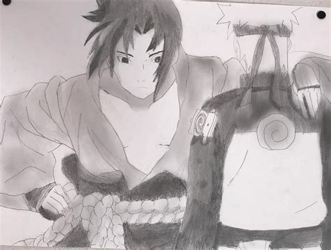 Dessin De Sasuke Et Naruto