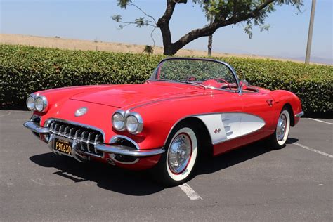 1958 Chevrolet Corvette 44494 Miles Red 350300 Automatic For Sale