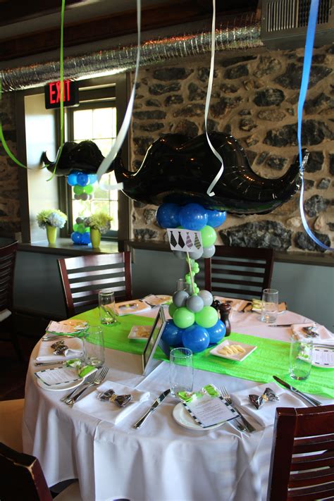 Bow tie theme diaper cake. Baby boy bow tie shower Table setting - Balloons | Baby ...