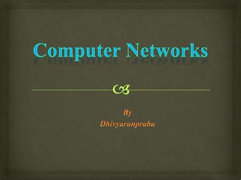 Computer Networks Ppt