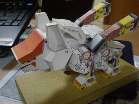 Zoids Command Wolf Chibi Papercraft Free Papercraft Papermodel