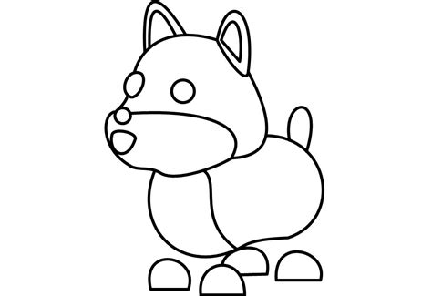 Adopt Me Pets Coloring Pages Frost Dragon